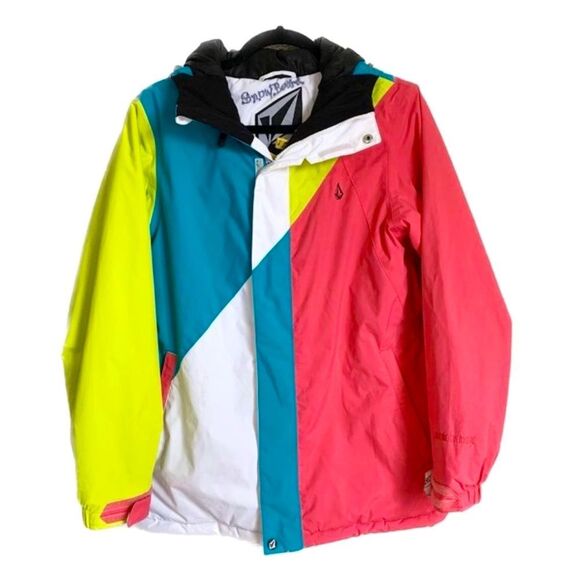 Volcom Bauhaus Insulated Women's Jacket Medium Snowboard Ski Winter Hooded - Picture 1 of 10